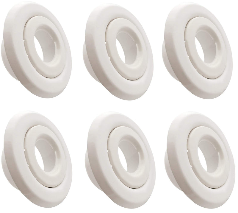 Happy Tree (6 Pack) 3/4 " IPS Fire Sprinkler Head Escutcheon Plate Standard Cover Two Piece Rosette White - NewNest Australia