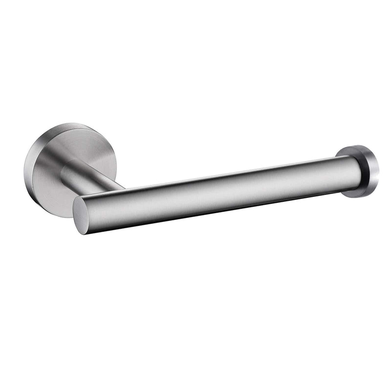 Nolimas Brushed Nickel Toilet Paper Holder SUS304 Stainless Steel Half Open Round Silver Wall Mounted Rustfree Bathroom Hotel 5 inch TP Holder Kitchen Washroom Tissue Roll Dispenser 1Pack - NewNest Australia