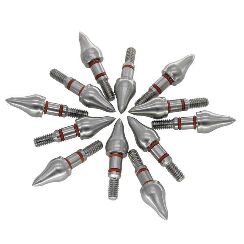 maifield Stainless Steel Archery Field Points, Easy Pull Various Outside Diameter,85/100/125/150 Grains,Screw in Archery Field Tips 100 Gra" 11/32" Combo Shape, 100 Grain - NewNest Australia