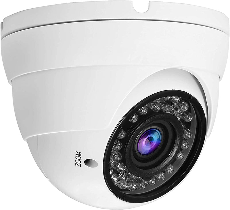 Anpviz 2MP CCTV Camera HD 1080P 4-in-1 (TVI/AHD/CVI/960H CVBS) Security Dome Camera, 2.8-12mm Varifocal Lens Analog Video Surveillance, Wide Angle Viewing Day & Night Indoor Outdoor Waterproof (White) White - NewNest Australia