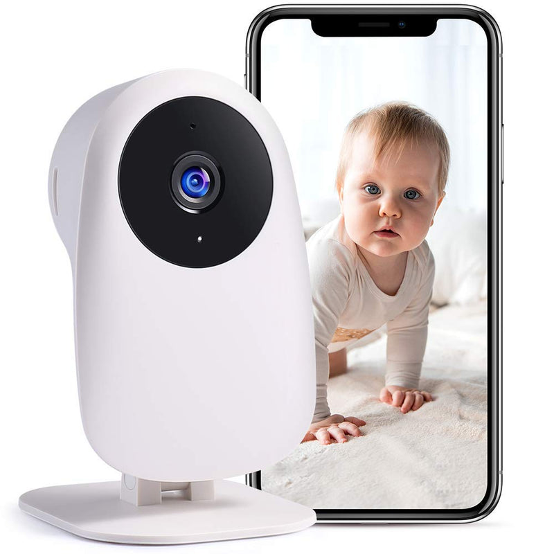Nooie Baby Monitor with Camera and Audio 1080P Night Vision Motion and Sound Detection 2.4G WiFi Home Security Camera for Baby Nanny Elderly and Pet Monitoring, Works with Alexa - NewNest Australia