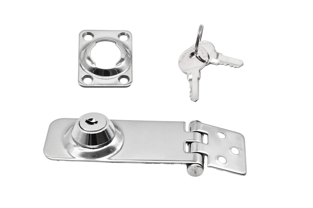 MARINE CITY Stainless-Steel Marine Safety Locking Hasp with 2 Keys - NewNest Australia