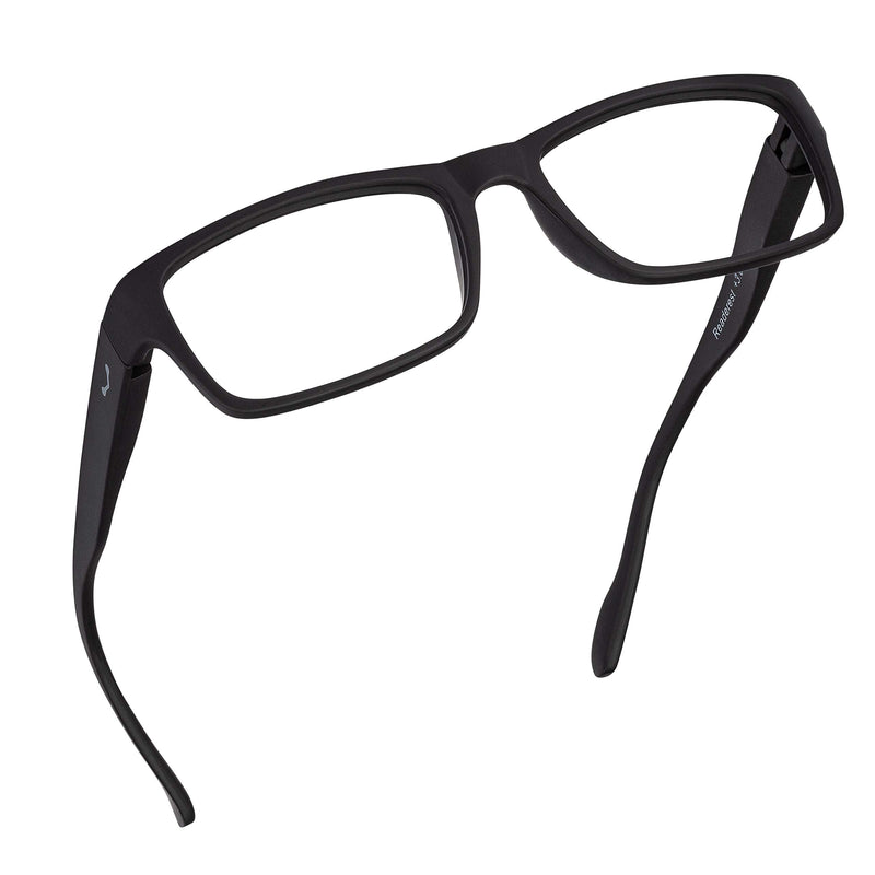 Readerest Blue Light Blocking Reading Glasses, Computer Glasses, fashionable for men and women, Anti Glare, Anti Eyestrain (Black, Zero Magnification) Black 0.0 x - NewNest Australia