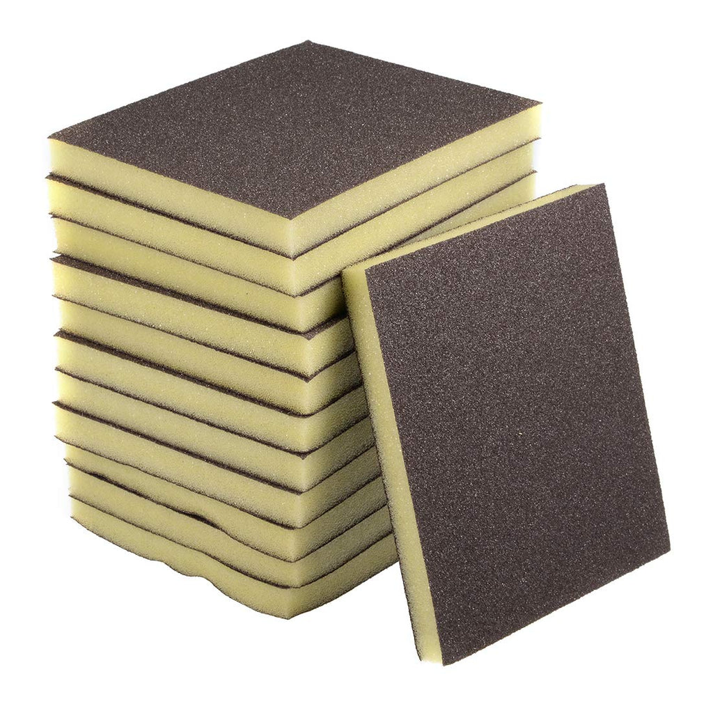 uxcell Sanding Sponge Sanding Blocks 80-Grits Coarse Grit Sand Block Pad for Kitchen Metal/Drywall/Wood 12pcs - NewNest Australia
