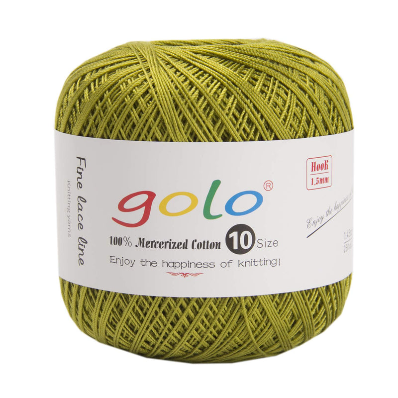 golo Crochet Thread for Begingers Size10 Army Green 808 - NewNest Australia