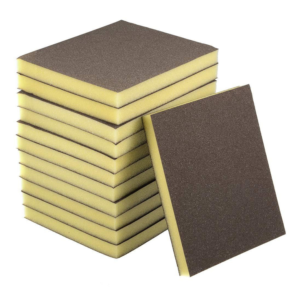 uxcell Sanding Sponge Blocks 150-Grits Medium Grit Sand Block Pad for Kitchen Metal/Drywall/Wood 12pcs - NewNest Australia