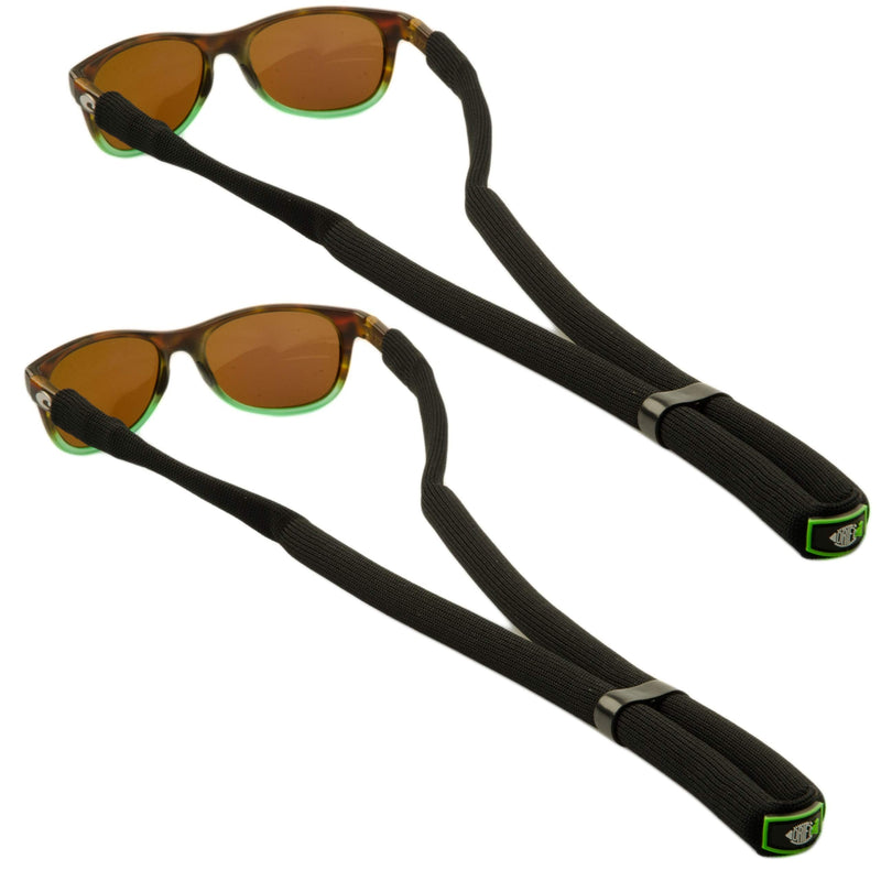 DriftFish Floating Sunglass Strap | Float your Sunglasses and Glasses | Neoprene Adjustable Eyewear Retainer Black 2 Pack - NewNest Australia