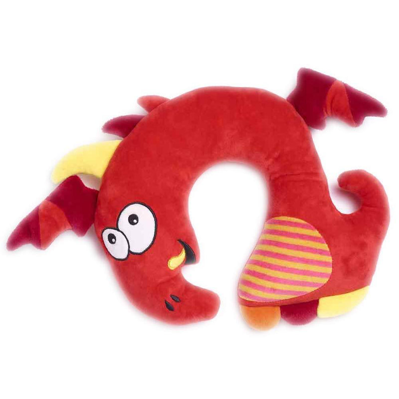 Dragon Travel Pillow for Kids - Travel Accessory for Kids Relaxing Comfort with Neck Support. Soft, Cuddly Comfort for Flights and Car Rides. Essential Travel Pillow for Kids. (Dragon) Dragon - NewNest Australia