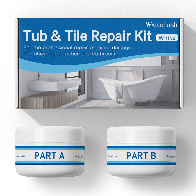 Tub, Tile and Shower Repair Kit - White | Fiberglass and Porcelain Repair | Shower & Countertop - Bathtub Refinishing Kit - NewNest Australia