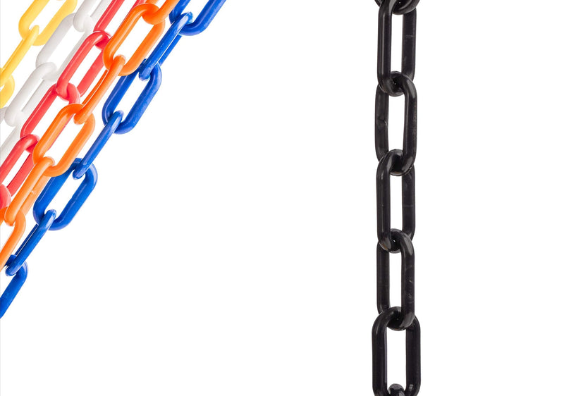 US Weight (Made in USA) 2" x 10' Black Plastic Safety Chain ft. SunShield UV Resistant Technology 10 ft - NewNest Australia