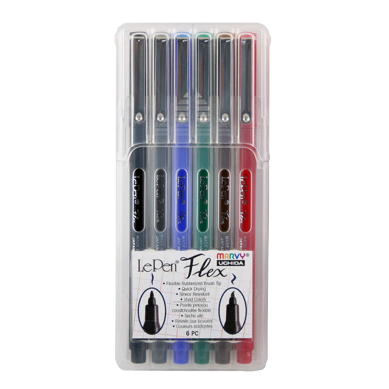 Uchida LePen Flex Set 6/Pkg-Primary Colors, Multi - NewNest Australia