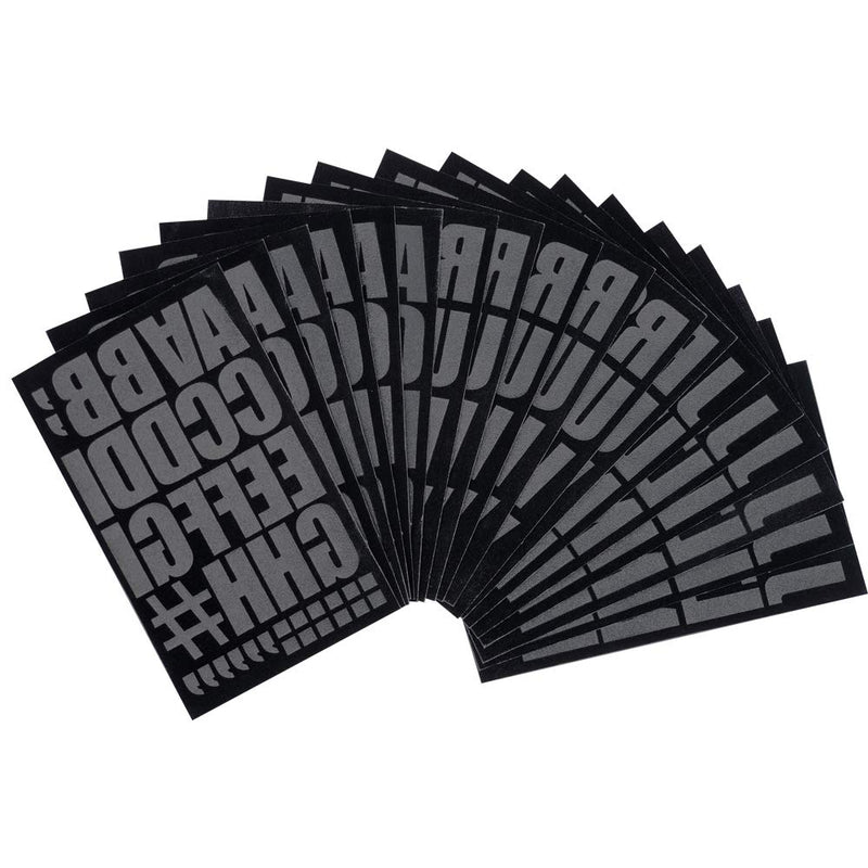 Magfok Iron-on Letters 2 Inch Transfer, 18 Sheet (Black) Black - 18 Sheet - NewNest Australia