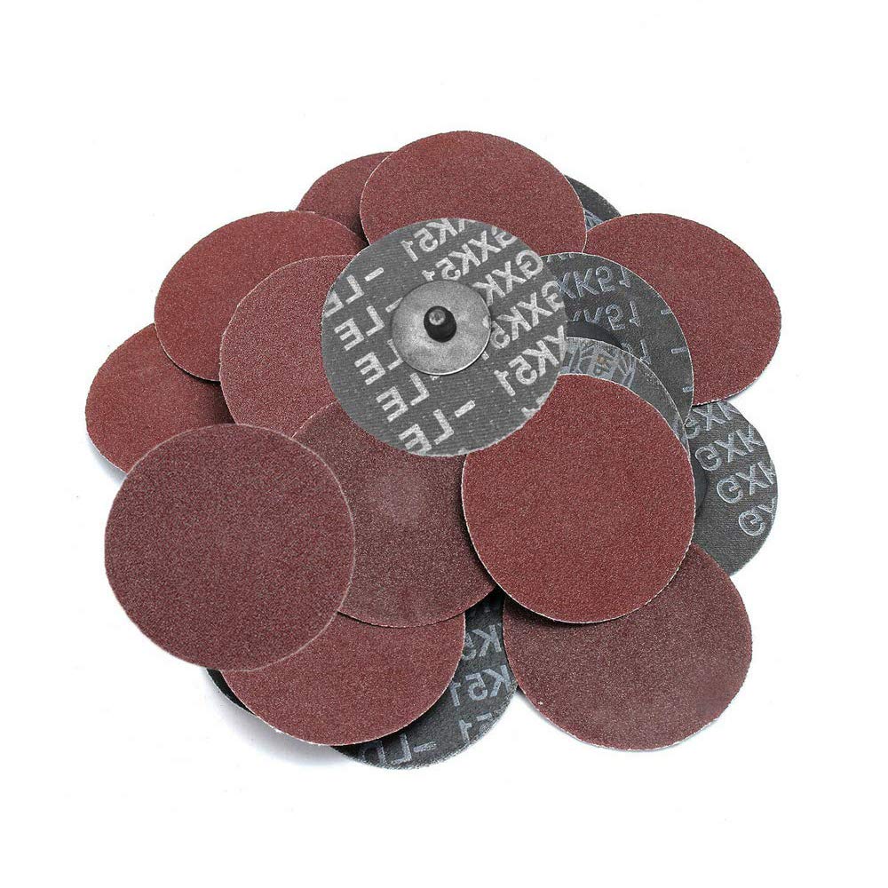 Saiper 35pcs 3 Inch 80 Grit Sanding Discs Roloc Roll Lock Aluminium Oxide Sanding and Grinding Discs for Surface Prep Strip Grind Polish Finish Burr Rust Paint Removal - NewNest Australia