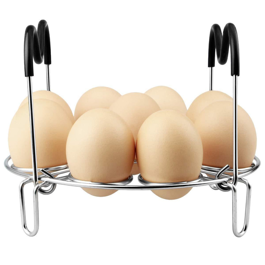 Egg Steamer Rack Trivet with Heat Resistant Handles for Instant Pot Accessories 5,6,8 Quart & Pressure Cooker, Stainless Steel 1Pcs - Egg Steamer Rack - NewNest Australia