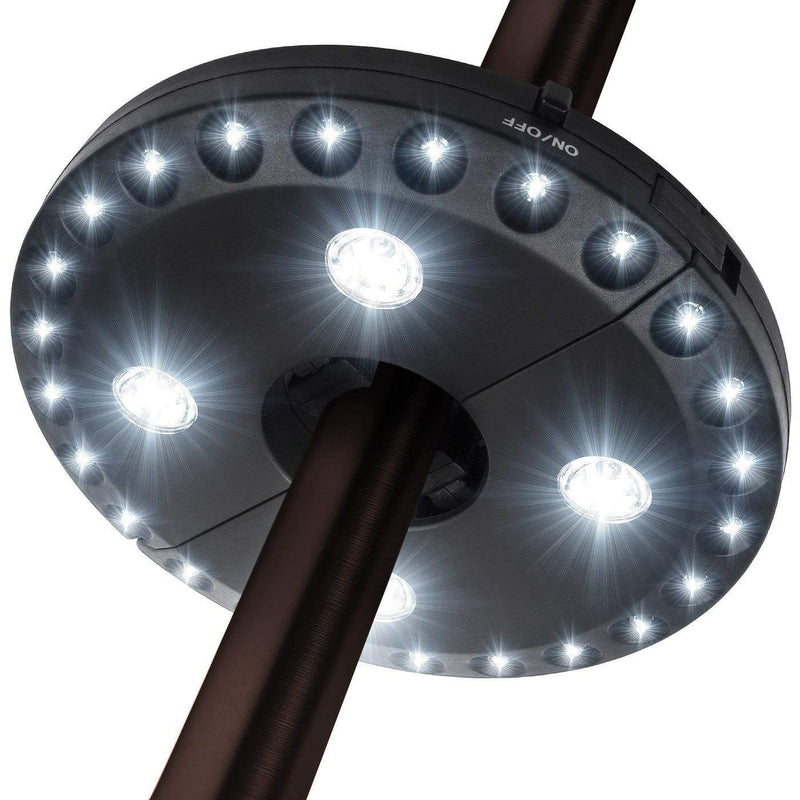 Patio Umbrella Light 3 Lighting Modes Cordless 28 LED Lights at 200 lux- 4 x AA Battery Operated, Umbrella Pole Light for Patio Umbrellas, Camping Tents or Outdoor Use Forlivese White 1 PCS - NewNest Australia