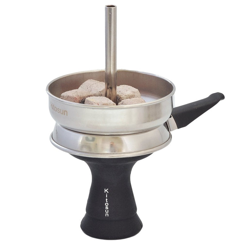 Hookah Bowl Set Kitosun Silicone Tobacco Bowl with Screen Chimney Heat Management System Charcoal Coal Holder for Smoking Shisha Hookah Accessories Easy Replace Charcoal Fast Cleaning Single Hole with HMD - NewNest Australia