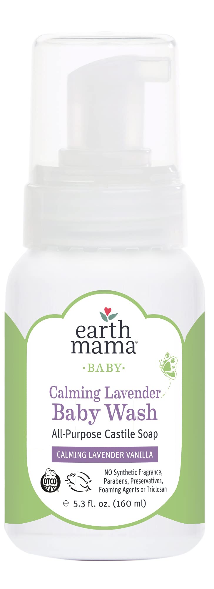 Earth Mama Calming Lavender Foaming Hand Soap | All-Purpose Castile Body Wash, 5.3-Fluid Ounce - NewNest Australia