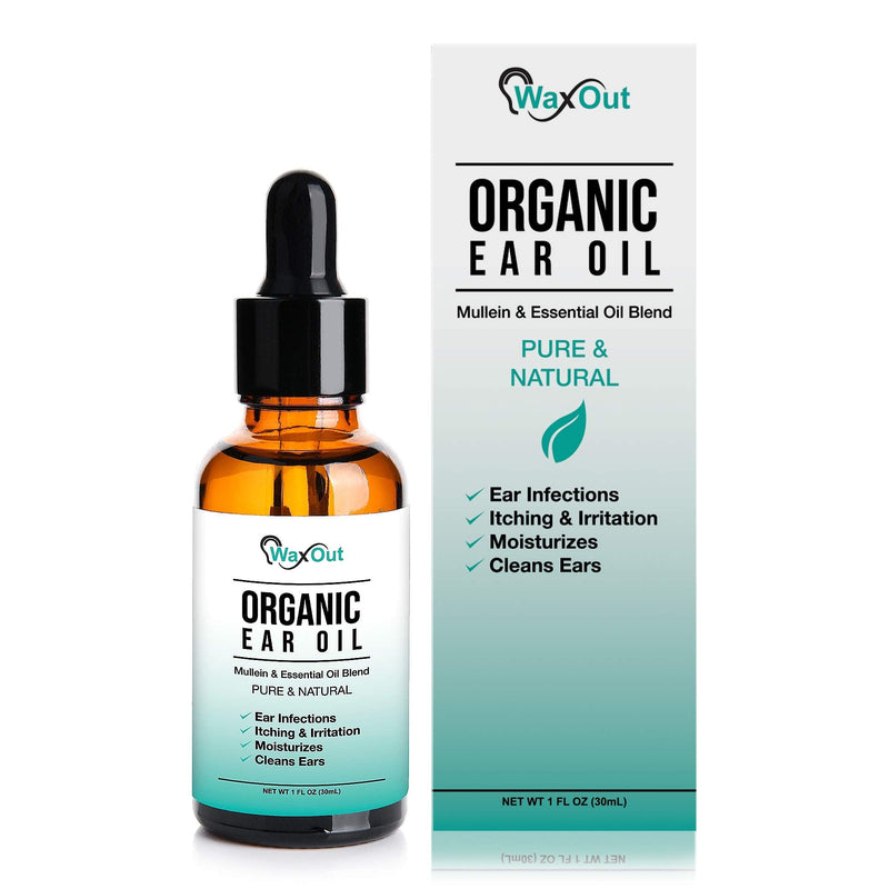 Natural Mullein Ear Wax Removal Oil & Cleaner with Garlic | Pain & Earache Drops | Earwax Softener, Moisturizer & Allergy Soothing | Tinnitus, Itching, Ringing, Infections & Clogged Ears Relief - NewNest Australia
