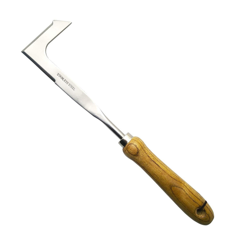 JIANZHENKEJI Crack Weeder, Garden Hand Weeder,Side-Walk Weeding Tool,Stainless Steel, L-Shape Patio Knife - NewNest Australia