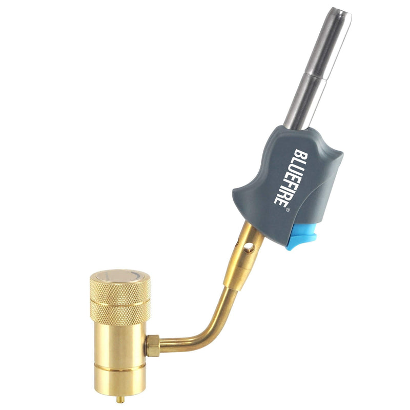 BLUEFIRE BTS-8066 Hot Turbo High Intensity Swivel Torch,Up to 11695 BTU/hr! Push Button Trigger Start,Fuel by MAPP,MAP/PRO,Propane,Swirl Flame Gas Welding Nozzle,Soldering,Brazing,Heating,Thawing Pipe - NewNest Australia