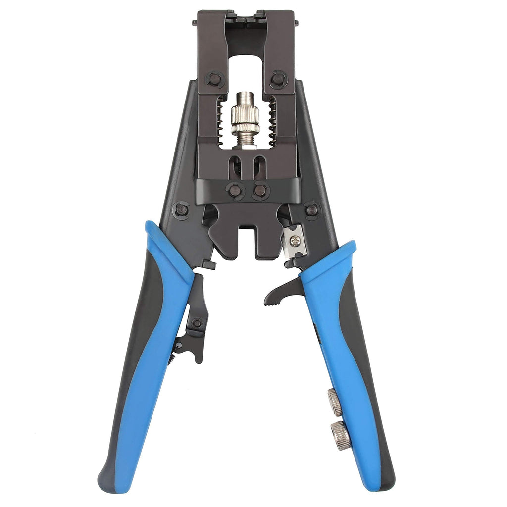 Coax Cable Crimper,Knoweasy 3 in 1 Coax Compression Crimp Tool for BNC RCA,RG58 RG59 RG6,Universal Wire Cutter and Coax Cable Tools - NewNest Australia