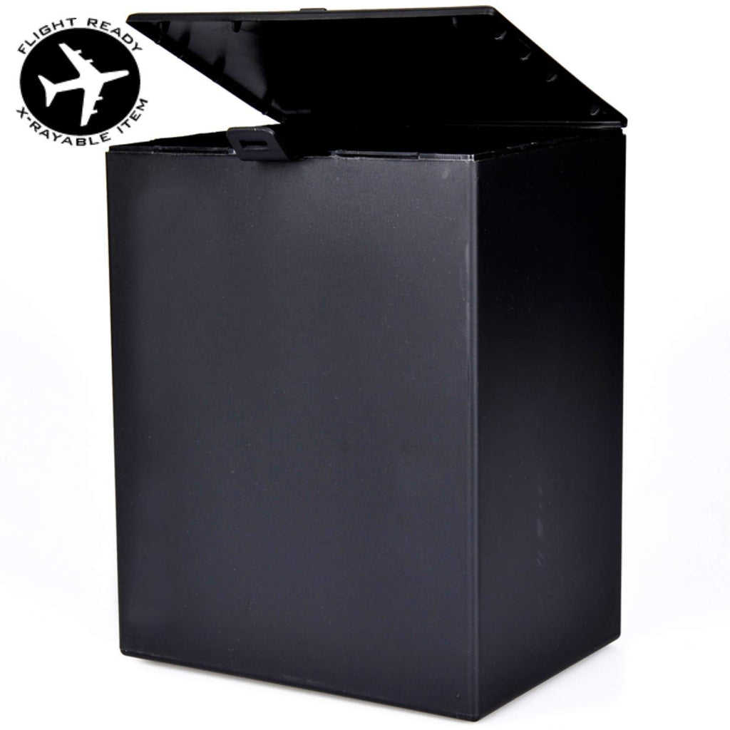 NewNest Australia - Liliane Memorials Airline Safe Plastic Temporary Travel Cremation Human Ashes TSA Approved for Airplanes, Full Size Adult : 200 Cubic inches - Funeral urns for Mail and Plane, Black 