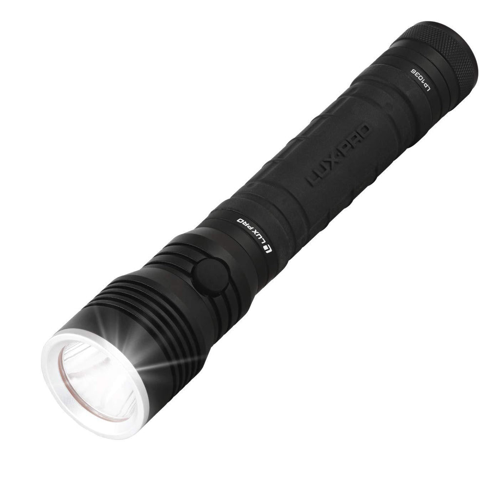 LUXPRO LP1036 600 Lumen Multi-Mode 46hr Runtime LED Flashlight with TackGrip - NewNest Australia