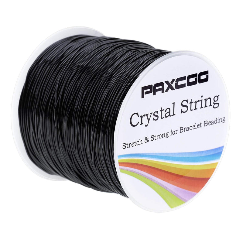 Paxcoo Stretchy String for Bracelets, 0.8mm Black Elastic String Bracelet Cord Jewelry Bead Thread for Bracelets, Necklaces, Beading and Jewelry Making - NewNest Australia