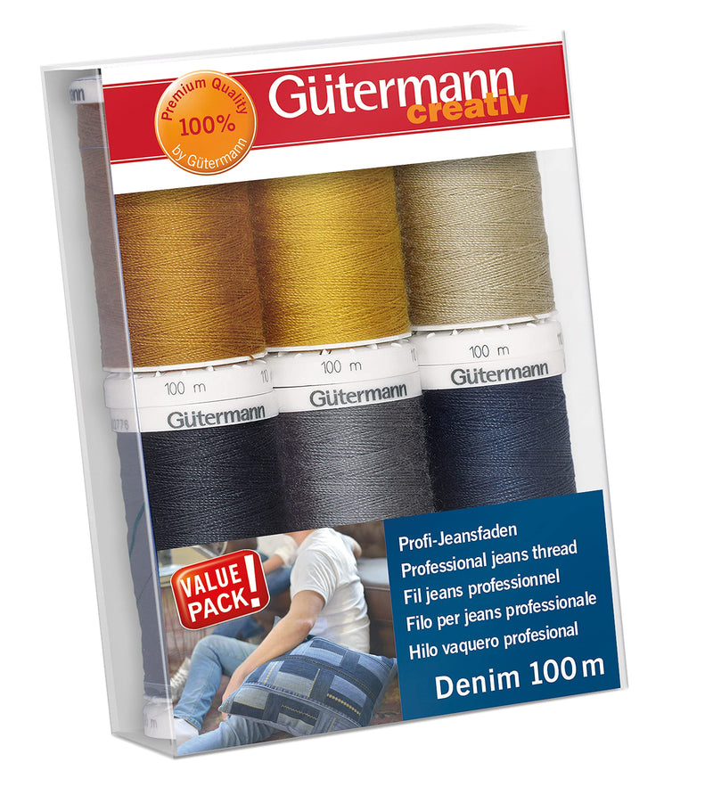 Gutermann Thread Denim 6 SPLS Denim Multicoloured - NewNest Australia