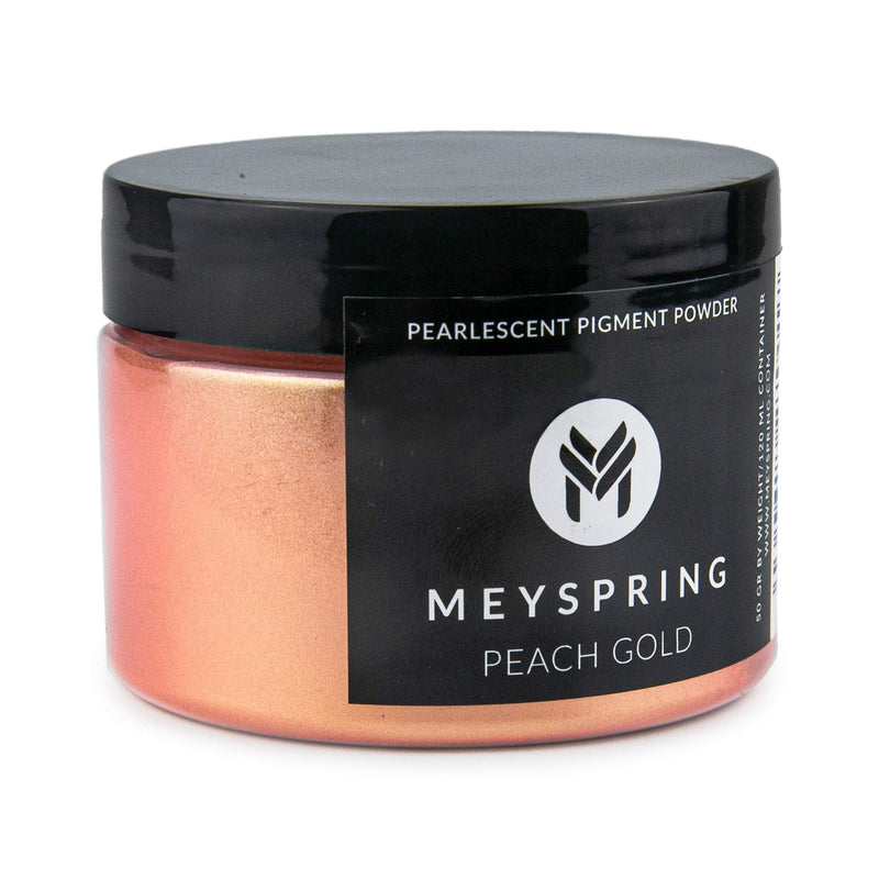 MEYSPRING Peach Gold Mica Powder for Epoxy Resin - 50 Grams - Great for Resin Art and UV Resin - Epoxy Resin Color Pigment - NewNest Australia