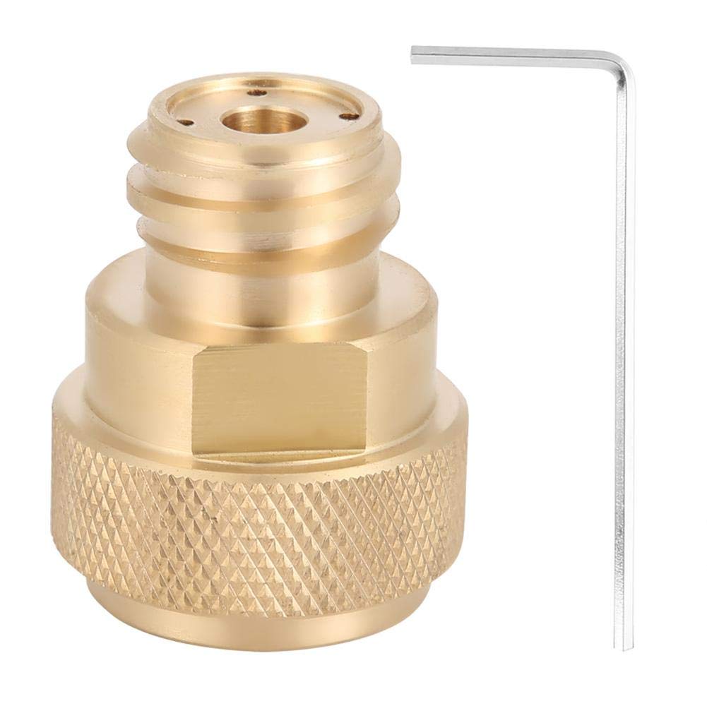 CO2 Cylinder Refill Adapter Replacement Brass Tank Canister Conversion for Soda Maker Home Machine(Gold) Gold - NewNest Australia