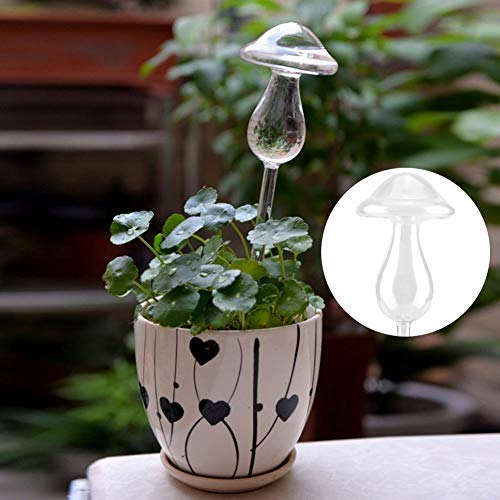 Automatic Watering Device,2 Pack Mushroom Shape Automatic Vacation Plant Watering Spikes Ceramic Self Drip Irrigation Watering System for Indoor Outdoor Use - NewNest Australia