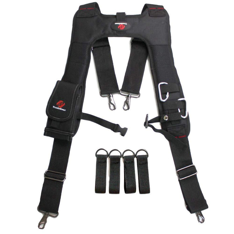 TradeGear Electrician’s 4 Point Suspender Harness – Designed For Maximum Comfort & Durability – Ideal for All Electricians Tools 4 POINT SUSPENDERS - NewNest Australia