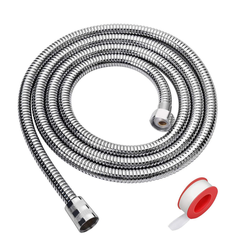 Blissland Shower Hose, 79 Inches Extra Long Chrome Handheld Shower Head Hose with Brass Insert and Nut - Lightweight and Flexible - NewNest Australia