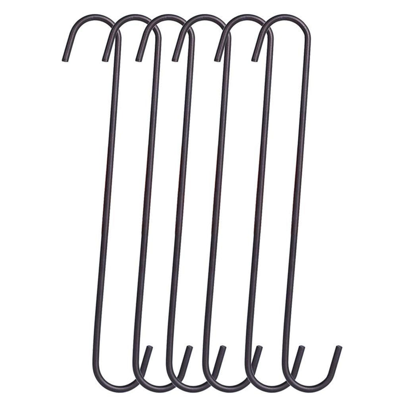 NewNest Australia - 6 Pack Heavy Duty S Hooks,(Painted with Oil Rubbed Bronze)Strong metal Hooks Can withstand up to 200 pounds for kitchen,Office,Garden or Outdoor activities 