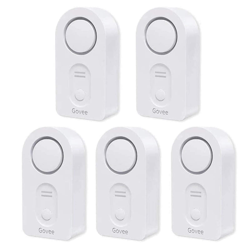 Govee Water Detectors 5 Pack, 100dB Adjustable Audio Alarm, Sensitive Leak and Drip Alert, for Kitchen Bathroom Basement (Battery Included) - NewNest Australia