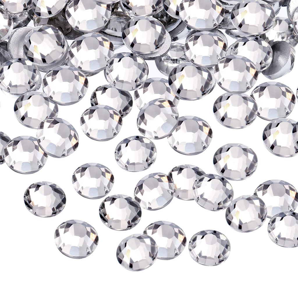 1440 Pack Crystal Flat Back Rhinestone Round Diamante Gems, Non-Self-Adhesive (Clear, 3 MM) Clear 3 MM/SS12 - NewNest Australia