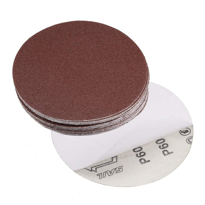 uxcell 6" PSA Sanding Discs 60 Grits Self Stick Aluminum Oxide Sandpaper for Random Orbital Sander Wood Metal Dry Polishing 20pcs 60 Grit - NewNest Australia