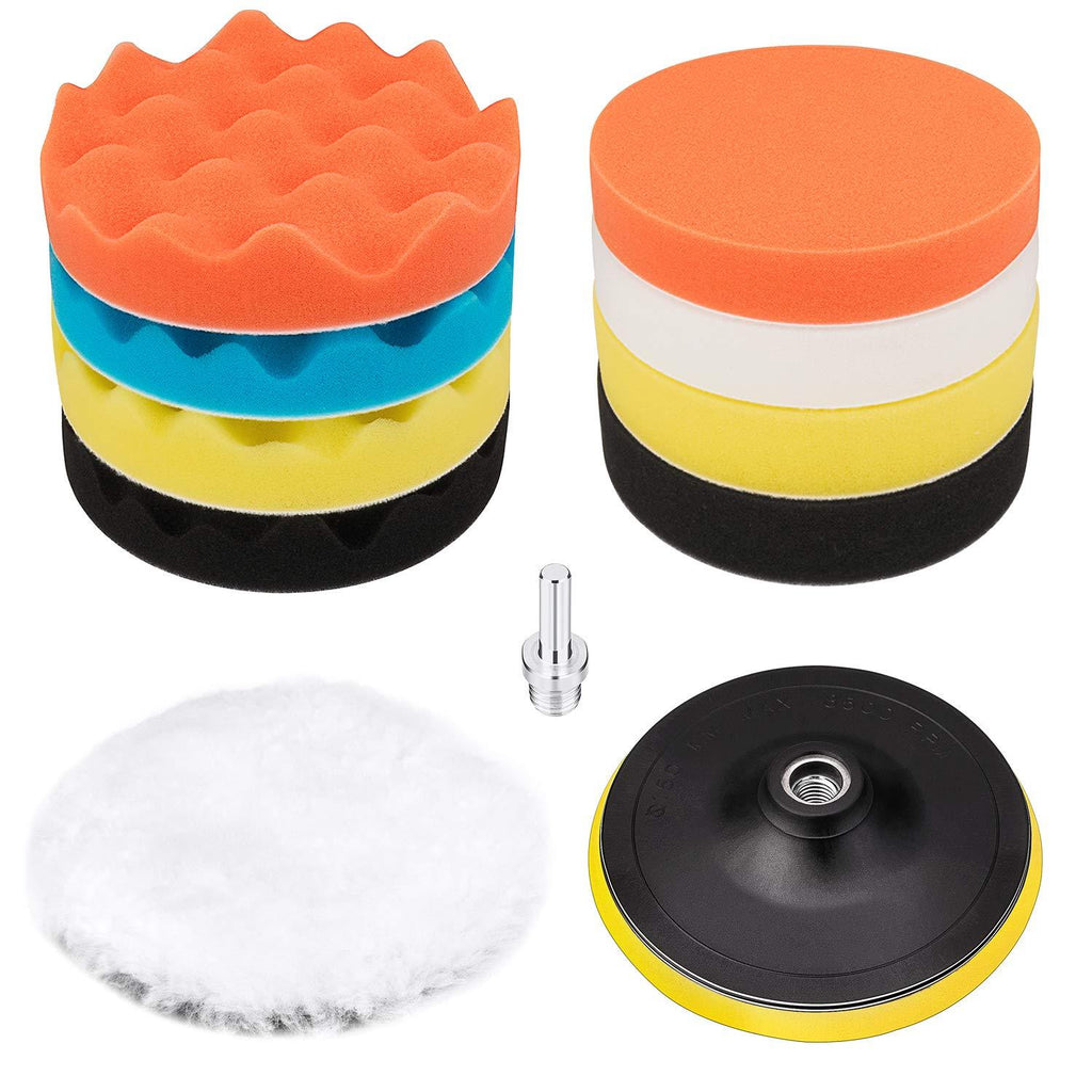 6 Inch Buffing and Polishing Pad Kit 11 PCS with Drill Adapter - NewNest Australia