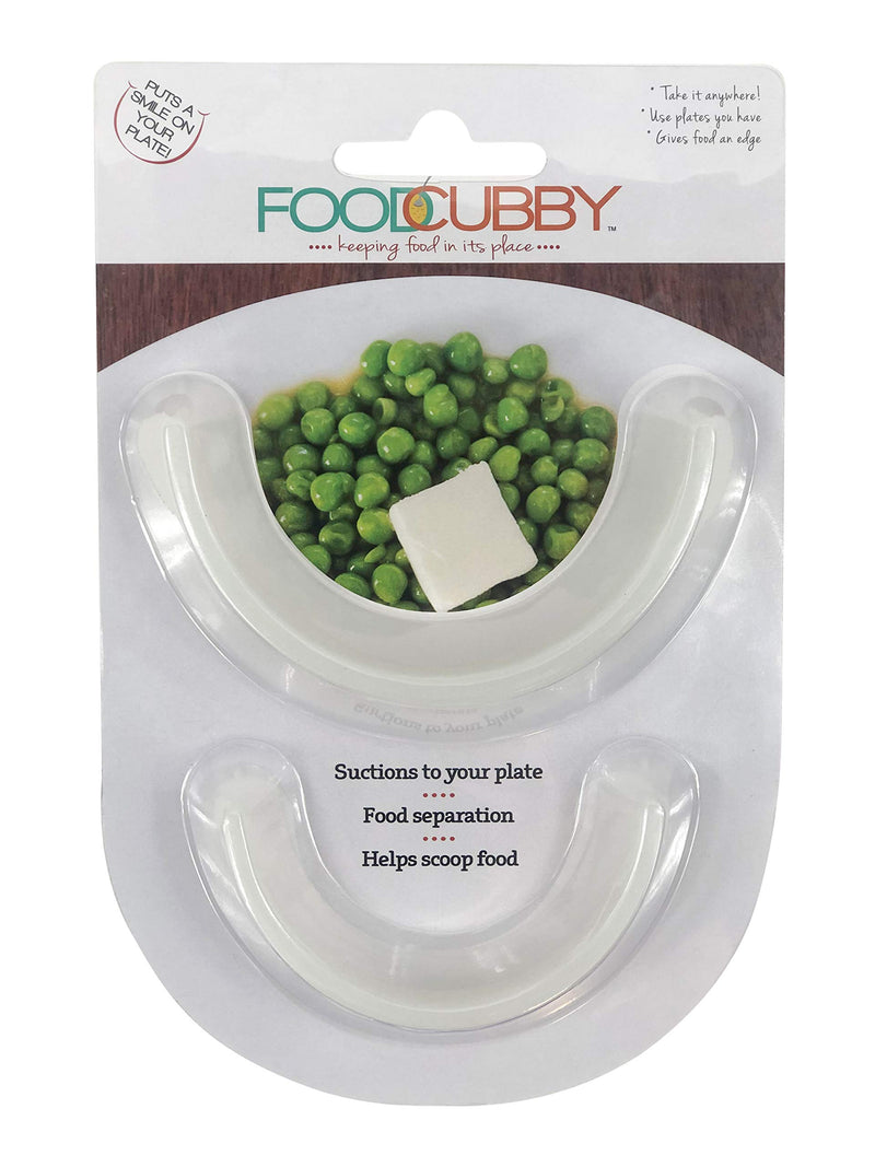 Food Cubby Plate Divider Clear 2 pack - NewNest Australia