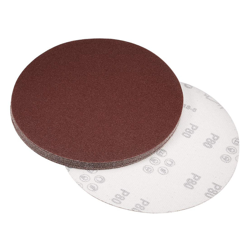uxcell 8" Hook and Loop Sanding Discs 80 Grit Aluminum Oxide Sandpaper for Random Orbit Sander Wood Metal Dry Polishing 10pcs - NewNest Australia