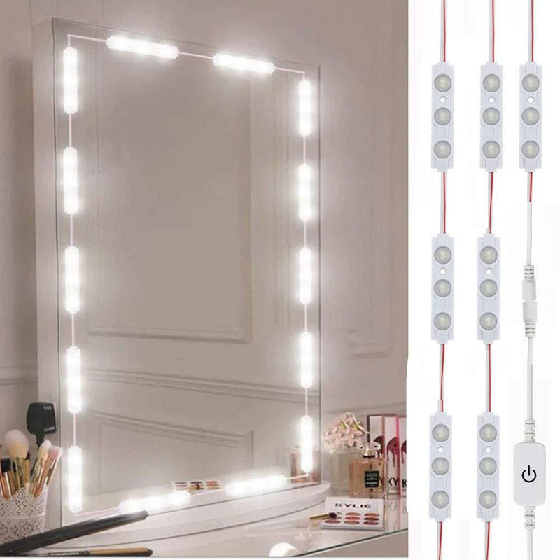 Led Vanity Mirror Lights, Hollywood Style Vanity Make Up Light, 10ft Ultra Bright White LED, Dimmable Touch Control Lights Strip, for Makeup Vanity Table & Bathroom Mirror, Mirror Not Included - NewNest Australia