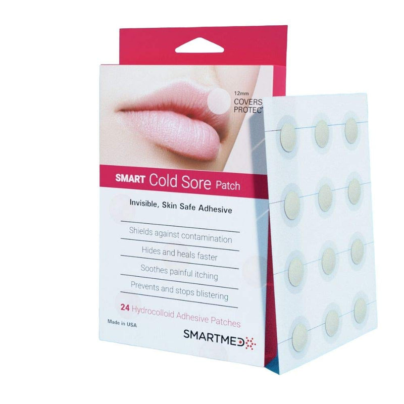 Smart Cold Sore Treatment Patch Help Prevent Breakouts, Soothe Itching and Burning | Discrete, Invisible, Skin Safe Adhesive [24 Patches] - NewNest Australia