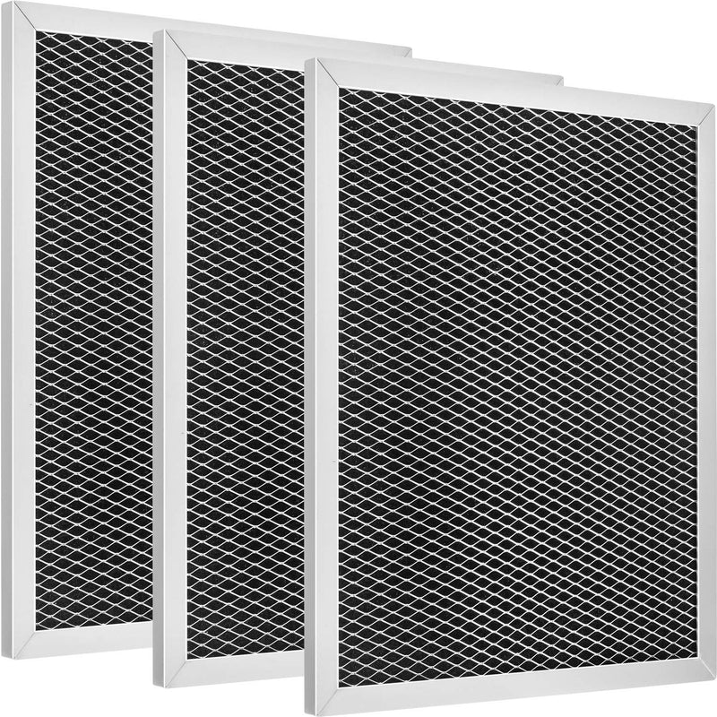 Jovitec 3 Pack Range Hood Filter 97007696 Aluminum Charcoal Combo Compatible with Broan, Kenmore, Maytag, Replace for 1172266, 41F, 5-3082, 51113711, Size 8-3/4 x 10-1/2 x 3/8 Inch - NewNest Australia