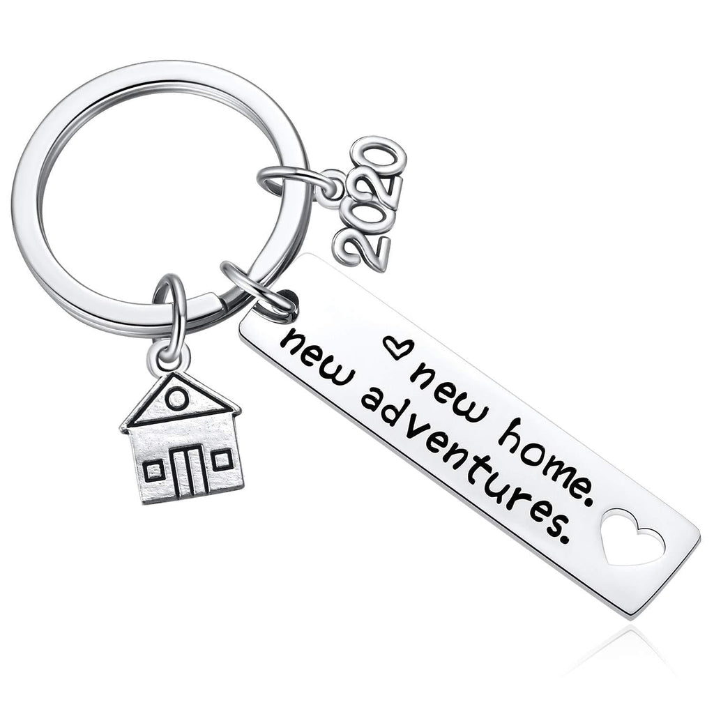 NewNest Australia - New Home Keychain 2020 Housewarming Gift for New Homeowner House Keyring Moving in Key Chain New Home Owners Jewelry from Real Estate Agent 1 Pack 