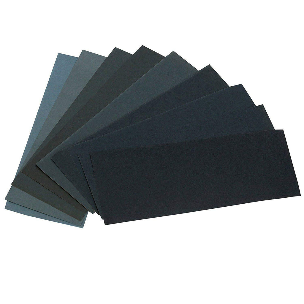 24PCS Sand Paper Variety Pack Sandpaper 12 Grits Assorted for Wood Metal Sanding, Wet Dry Sandpaper 120/150/180/240/320/400/600/800/1000/1500/2500/3000 Grit - NewNest Australia