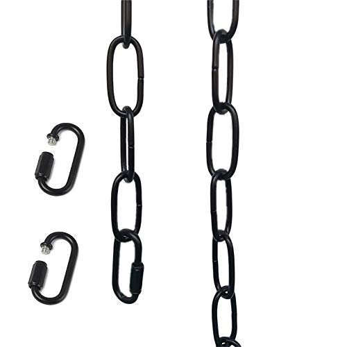 WOERFU 6 feet Black Pendant Light Fixture Chain Permits Installation Of Chain-Hung Fixtures On High Ceilings with Maximum Fixture Weight Of 50 Pounds - NewNest Australia