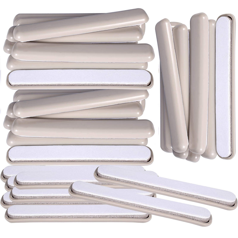 32Pcs 1/2in.X 4in.Bar Self Stick Carpet Sliders Self Adhesive Furniture Moving Slider for Carpet Slider,Self-Adhesive Furniture Slider,Moving Pads Moving Furniture Sliders Furniture Mover Glide Glider - NewNest Australia