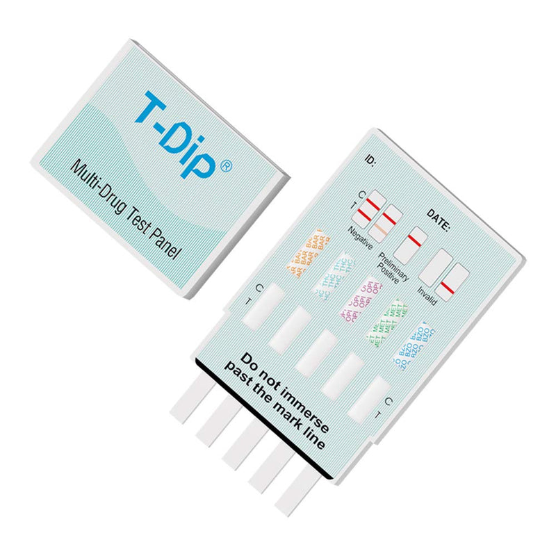 Prime Screen [5 Pack] 5 Panel Urine Drug Test Kit - Testing Instantly for 5 Different Drugs AMP, COC, MET (Meth), OPI, THC (Marijuana) - WDOA-254 - NewNest Australia