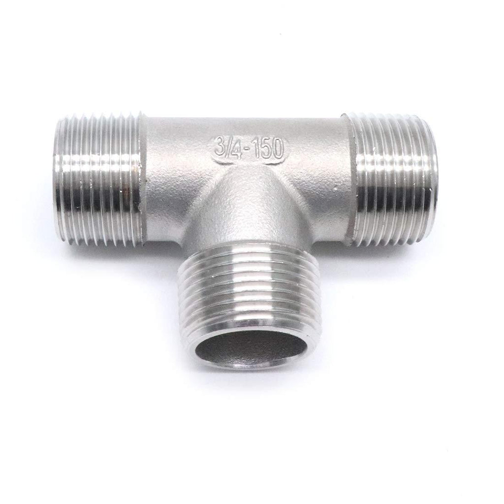 Sydien 3/4" NPT Male Threaded 3 Way Pipe Fitting,Stainless Steel 304 3/4" - NewNest Australia